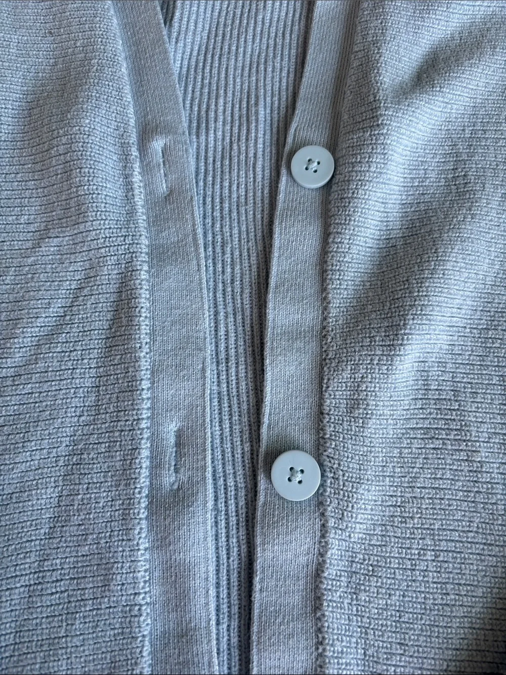 lululemon athletica Pale Blue V-Neck Button Cardigan